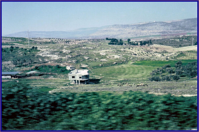 House on stilts beside the road to Nazareth